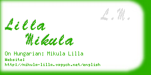 lilla mikula business card